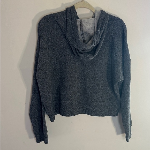 Calvin Klein Jeans Cropped Hoodie Gray Women’s Large CK Logo - Picture 6 of 8